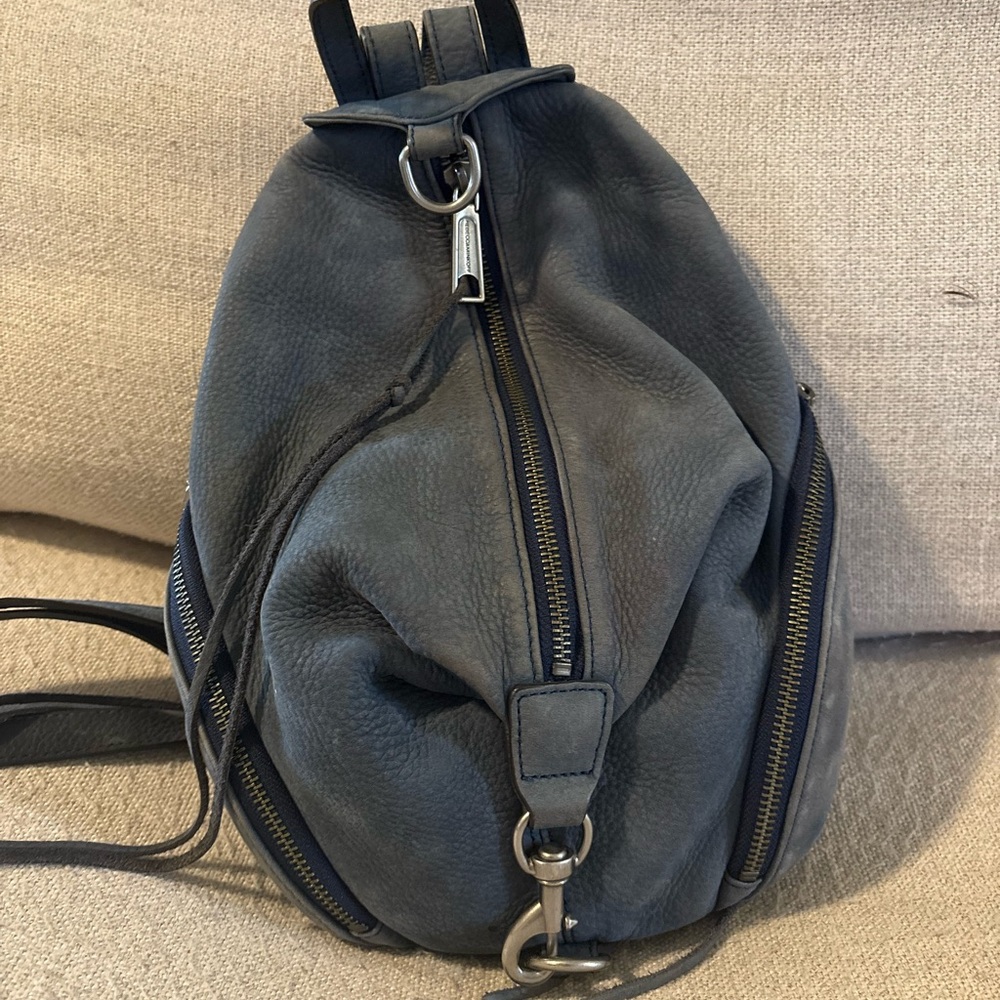 Rebecca Minkoff Charcoal Leather Backpack